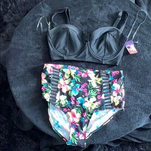 Two Piece High Waist Swimsuit